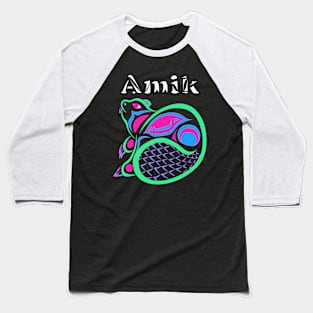 Amik (Beaver) Polysexual Pride Baseball T-Shirt